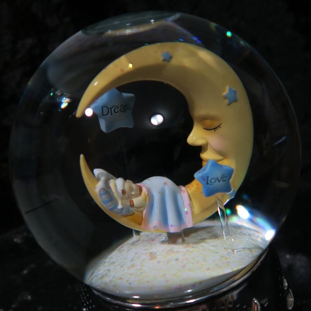 SPINS Lenox Reed Barton Sweet Dream Musical Globe Love Nursery Twinkle Twinkle - Picture 3 of 13